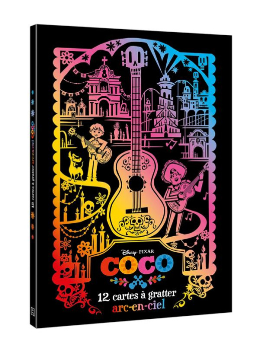 Emprunter 12 cartes à gratter arc-en-ciel Coco. Avec un stylet livre