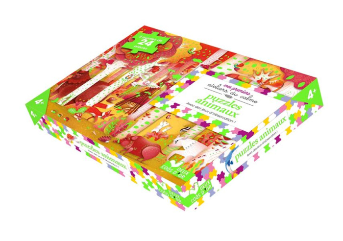 Emprunter PUZZLES ANIMAUX - 2 PUZZLES 24 PIECES ET DES JEUX D'OBSERVATION livre