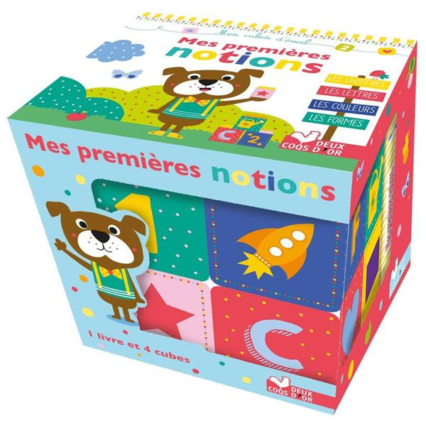 Emprunter Mes premières notions. Coffret avec 1 livre et 4 cubes livre