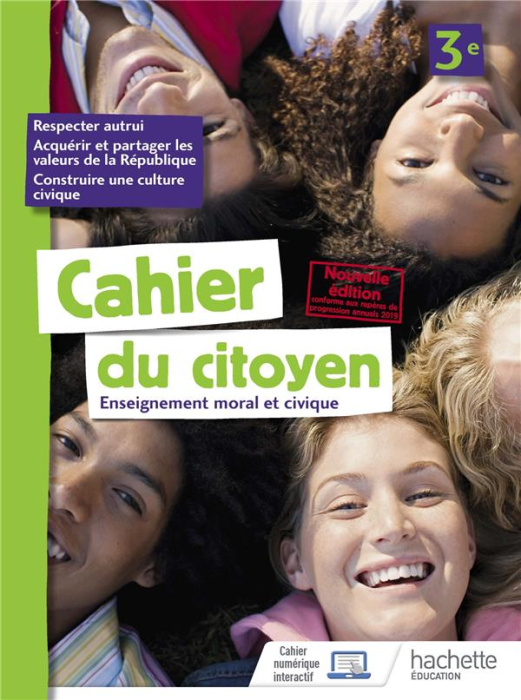 Emprunter Enseignement moral et civique 3e Cahier du citoyen. Edition 2019 livre