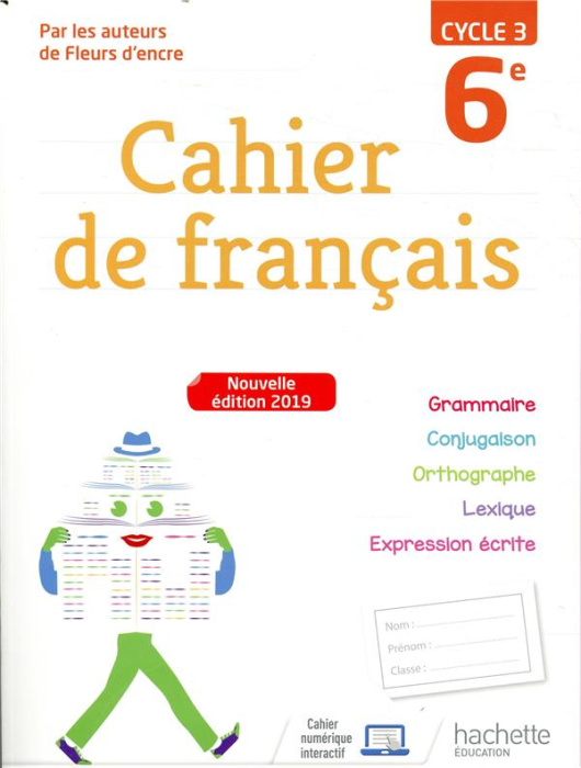 Emprunter Cahier de français 6e cycle 3. Edition 2019 livre