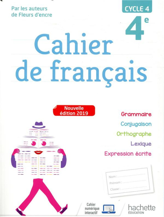 Emprunter Cahier de français 4e cycle 4. Edition 2019 livre