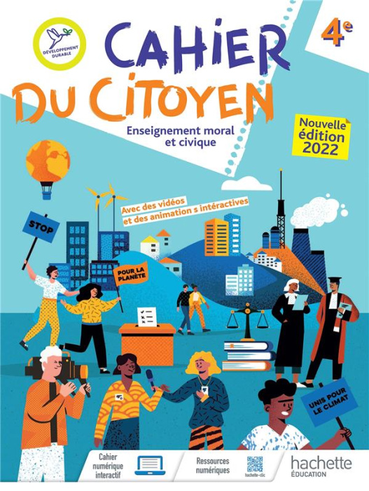 Emprunter Enseignement moral et civique 4e Cahier du citoyen. Edition 2022 livre