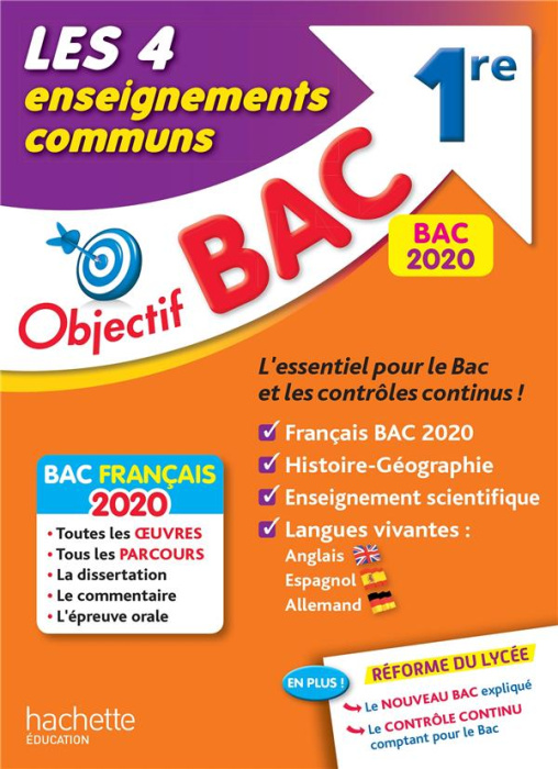 Emprunter Les 4 enseignements communs 1re. Edition 2020 livre