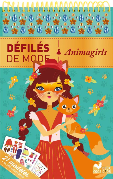 Emprunter Animagirls. 21 modèles et plus de 250 autocollants livre