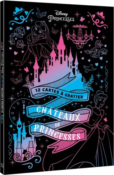 Emprunter Disney princesses 12 cartes à gratter Châteaux de princesses livre