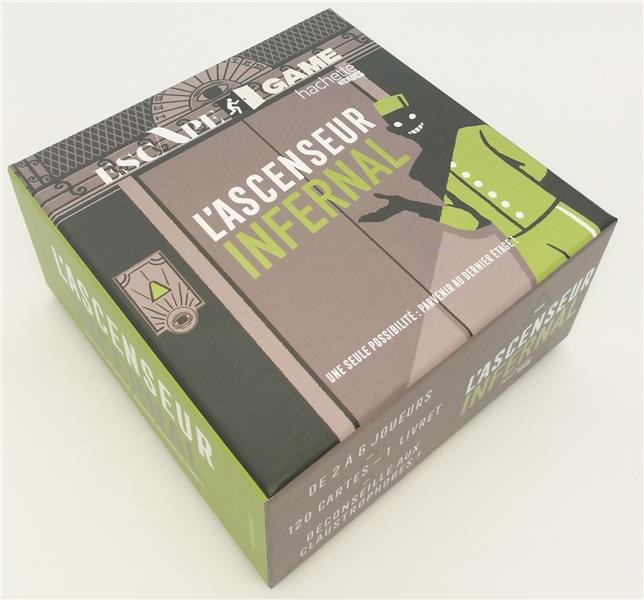 Emprunter Escape game l'ascenseur infernal. Contient : 120 cartes et 1 livret livre