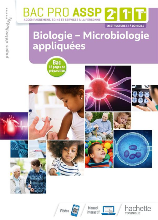 Emprunter Bac Pro ASSP 2de, 1re, Tle Biologie - Microbiologie appliquées. Edition 2019 livre
