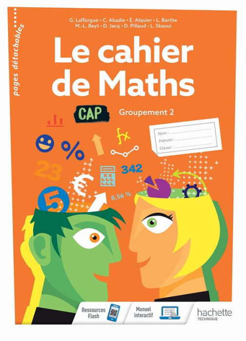 Emprunter Le cahier de maths CAP. Groupement 2, Edition 2020 livre