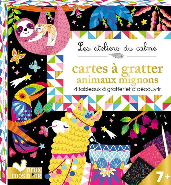 Emprunter Cartes à gratter animaux mignons. 4 tableaux à gratter et à découvrir ! livre