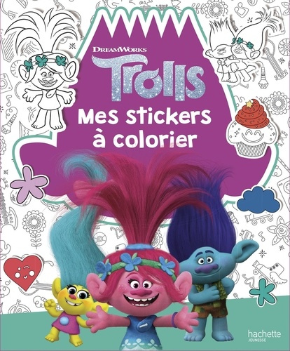 Emprunter Mes stickers à colorier Trolls livre