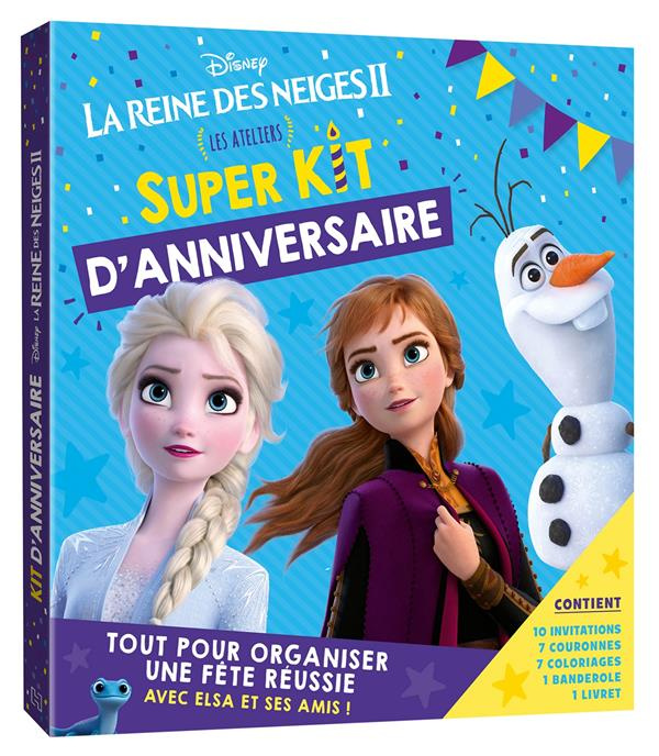 Emprunter Super kit d'anniversaire La Reine des Neiges II. Les ateliers. Avec 10 invitations, 7 courronnes, 7 livre