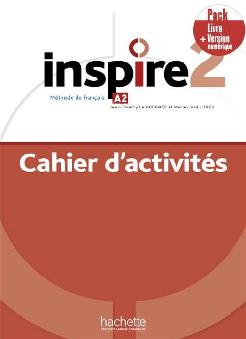 Emprunter Inspire 2 A2. Cahier d'activités version numérique livre