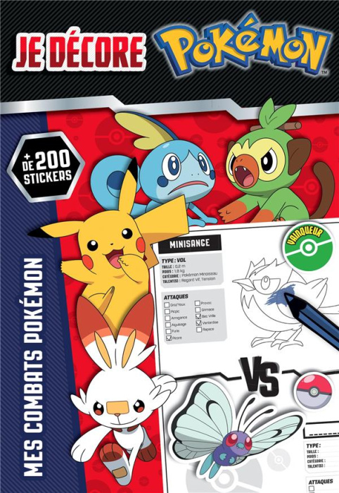 Emprunter Je décore Pokémon. Mes combats Pokémon. Avec plus de 200 stickers livre