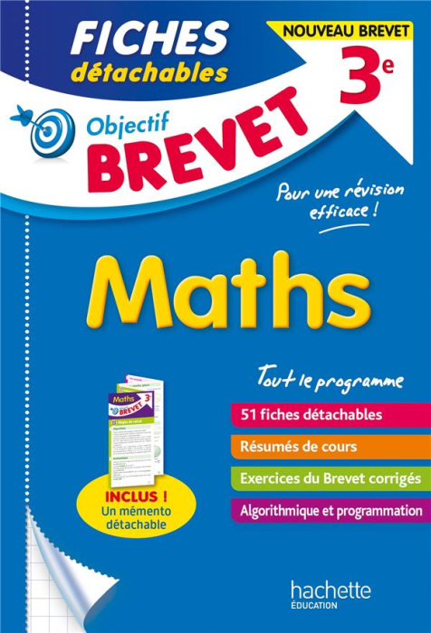 Emprunter Fiches détachables Maths 3e. Edition 2021 livre