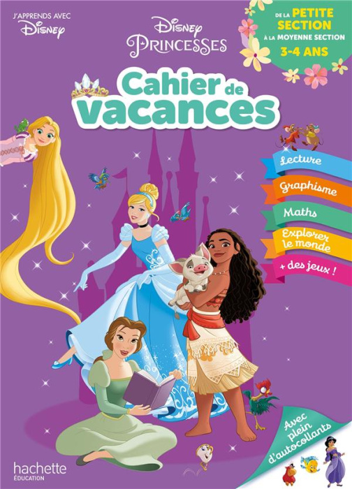 Emprunter Cahier de vacances de la Petite section à la Moyenne section. Disney Princesses, Edition 2021 livre