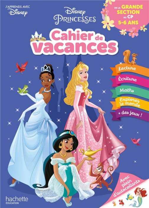 Emprunter Cahier de vacances de la grande section au CP 5-6 ans. Disney Princesses, Edition 2022 livre