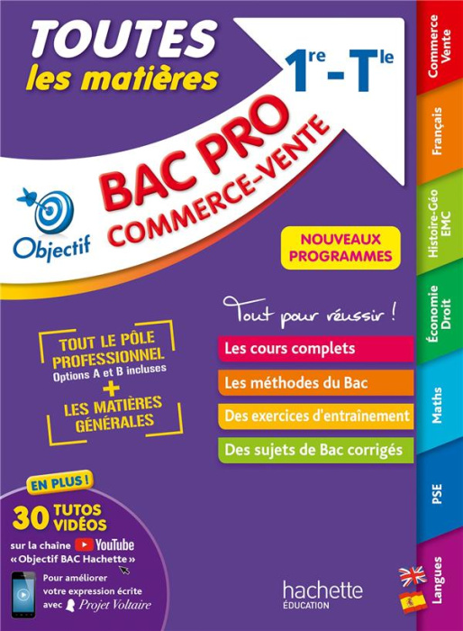 Emprunter Toutes les matières Bac Pro 1re-Tle Commerce-vente. Edition 2021 livre