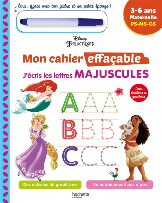 Emprunter J'écris les lettres majuscules Disney Princesses. Maternelle PS-MS-GS livre