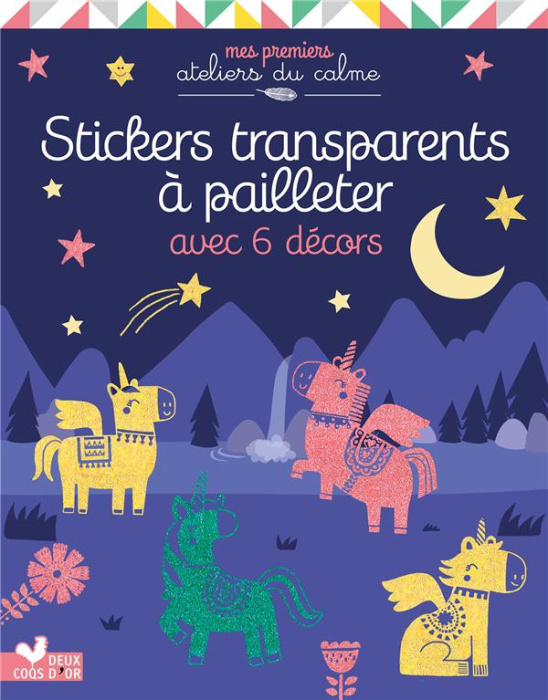 Emprunter Paillettes en planches licornes. Stickers transparents et décors. Avec 6 décors, 2 planches d'autoco livre