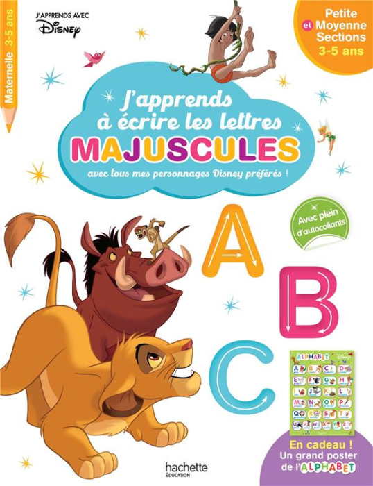 Emprunter J'apprends à écrire les lettres majuscules avec tous mes personnages Disney préférés ! Petite et Moy livre