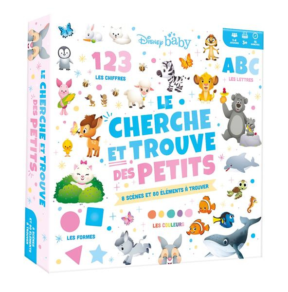 Emprunter DISNEY BABY - COFFRET LE CHERCHE ET TROUVE DES PETITS (COULEURS, FORMES, CHIFFRES, LETTRES) - LES CO livre
