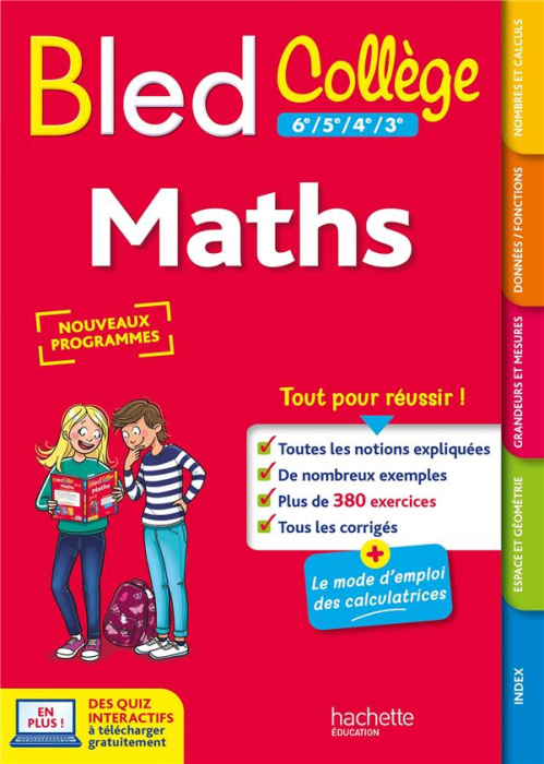 Emprunter Bled Collège 6e, 5e, 4e, 3e Maths livre