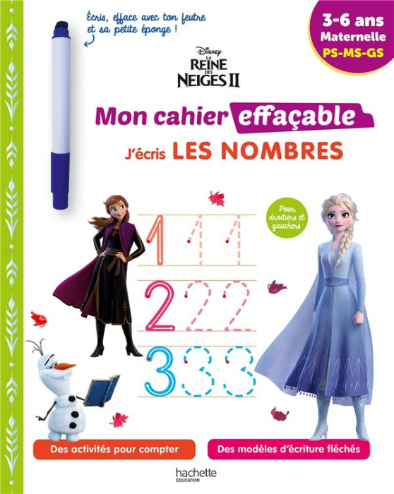 Emprunter J'écris les nombres La Reine des Neiges 2 PS-MS-GS livre