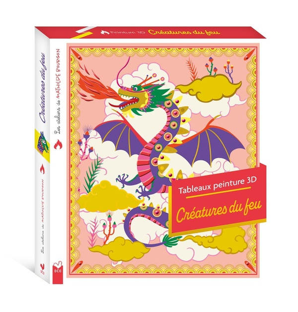 Emprunter Tableaux peinture 3D Créatures du feu. Boîte avec accessoires livre