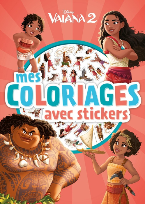 Emprunter Mes coloriages avec stickers Vaiana 2 livre