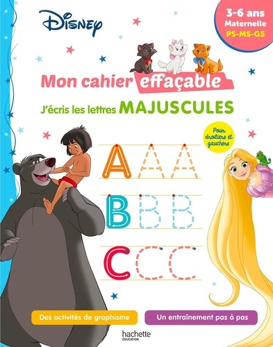 Emprunter J'écris les lettres majuscules PS-MS-GS Disney livre