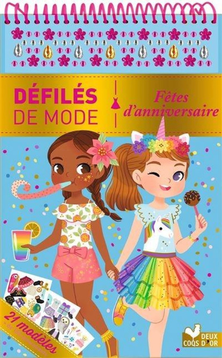 Emprunter Fêtes d'anniversaire. 21 modèles, de 150 autocollants livre