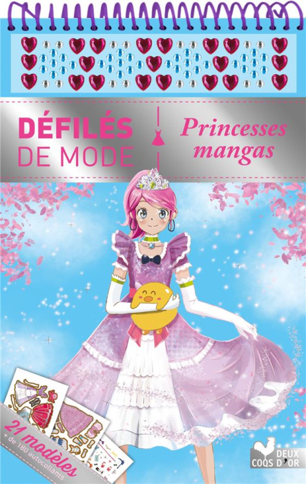 Emprunter Princesses mangas. 21 modèles de 180 autocollants livre