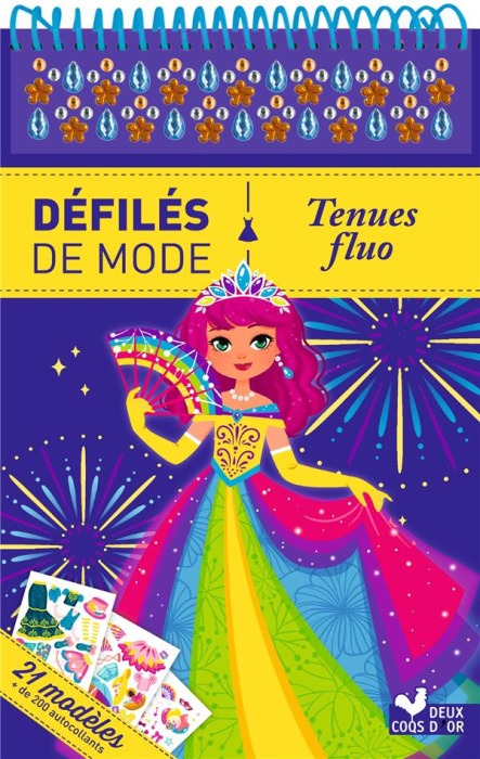 Emprunter Tenues fluo. 21 modèles, de 200 autocollants livre