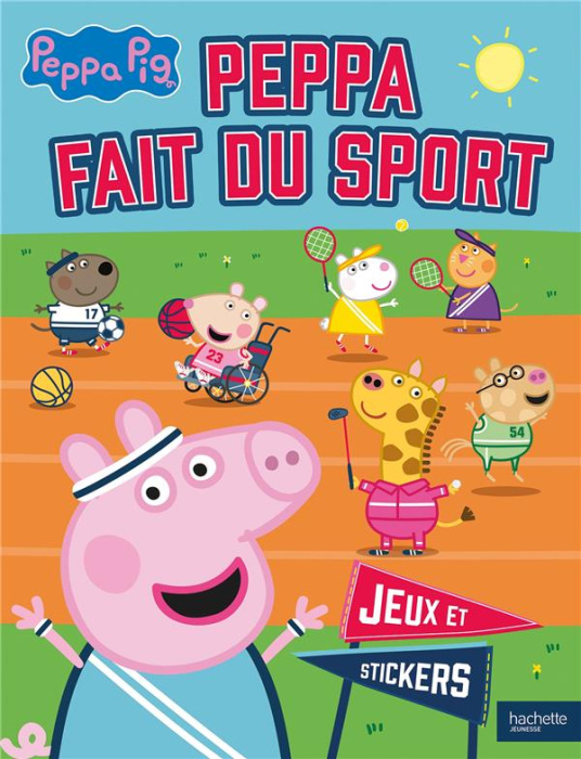 Emprunter Peppa fait du sport. Jeux et stickers livre