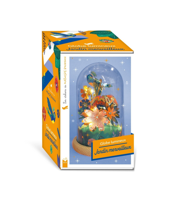 Emprunter Globe lumineux Jardin merveilleux. Coffret avec 1 globe, des strass, 2 planches fluo, 1 guirlande lu livre