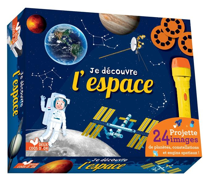 Emprunter Je découvre l'espace. Avec une lampe. Projette 24 images de planètes, contellations et engins spatia livre