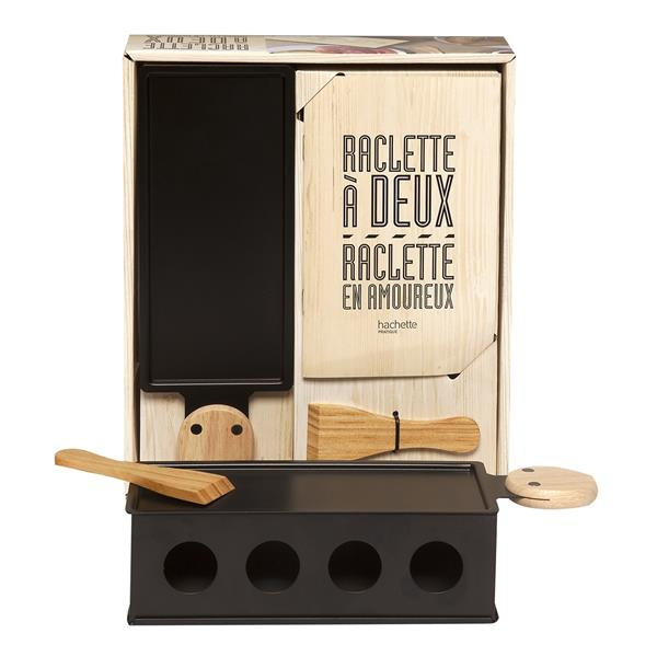 Emprunter Raclette à deux, raclette en amoureux. Coffret avec 1 appareil à raclette à la bougie, 1 spatule en livre
