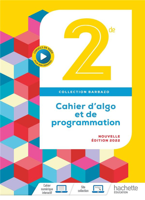 Emprunter Cahier d'algo et de programmation 2de. Edition 2022 livre
