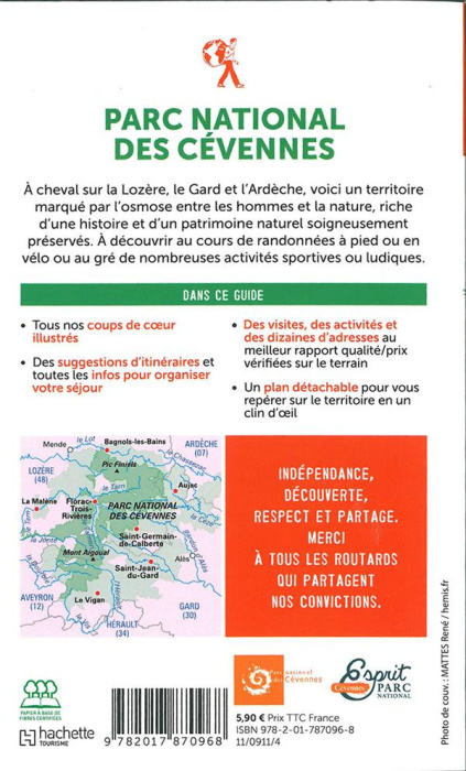 Emprunter Parc national des Cévennes. Avec 1 Plan détachable livre