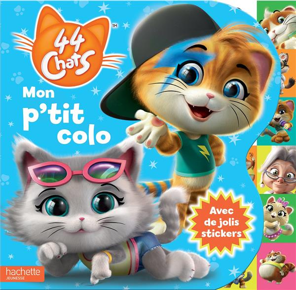 Emprunter Mon p'tit colo 44 Chats. Avec de jolis stickers livre