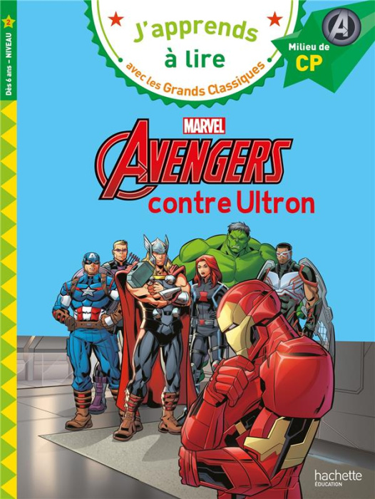 Emprunter Avengers contre Ultron. Milieu de CP, niveau 2 livre