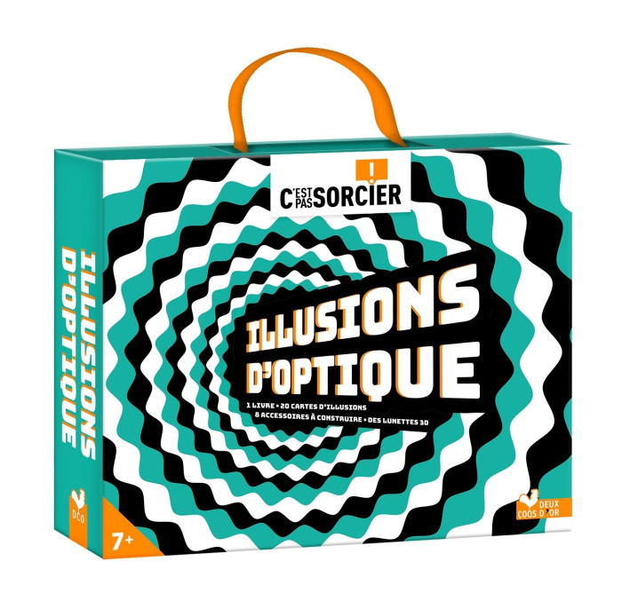 Emprunter Illusions d'optique. Coffret avec 1 livre, 20 cartes d'illusions, 8 accessoires à construire, des lu livre