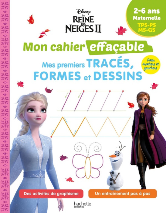 Emprunter Mes premiers tracés, formes et dessins Maternelle TPS-PS-MS-GS. La Reine des neiges II livre