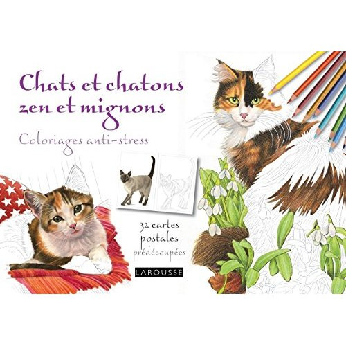 Emprunter Chats et chatons zen et mignons. Coloriages anti-stress livre