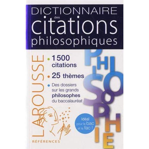 Emprunter Dictionnaire des citations philosophiques livre