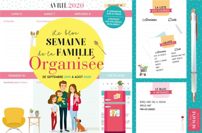 Emprunter Le bloc semaine de la famille organisée. De septembre 2019 à août 2020 livre