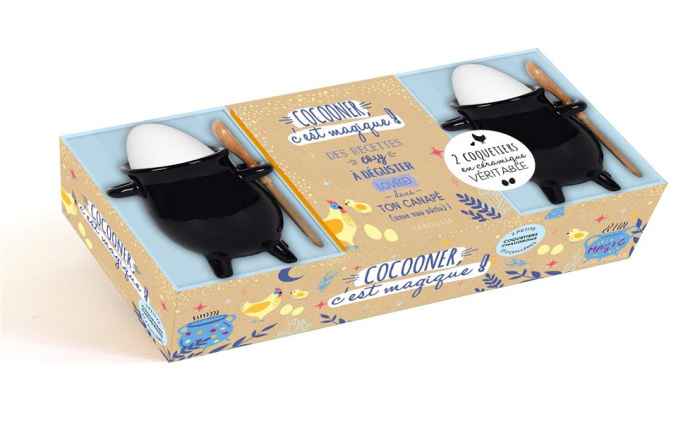 Emprunter Coffret Cocooner, c'est magique ! Le livre de recettes avec 2 coquetiers et 2 cuillères en céramique livre
