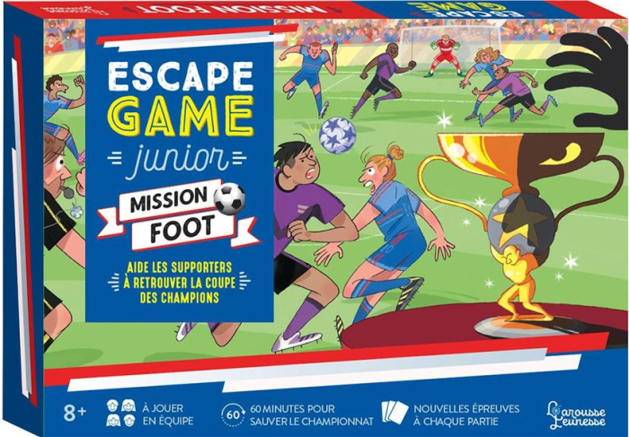 Emprunter ESCAPE GAME JUNIOR - MISSION FOOT - AIDE LES SUPPORTERS A RETROUVER LA COUPE DES CHAMPIONS livre