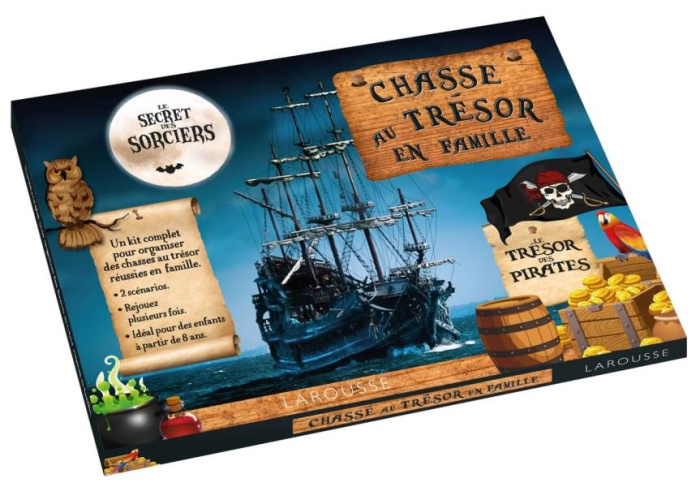 Emprunter Chasse au trésor en famille. Le trésor des pirates ; Le secret des sorciers. Avec 2 parchemins, 30 c livre